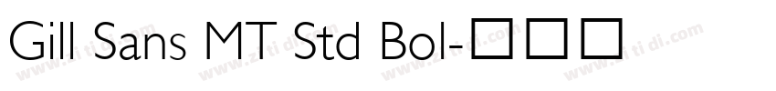 Gill Sans MT Std Bol字体转换